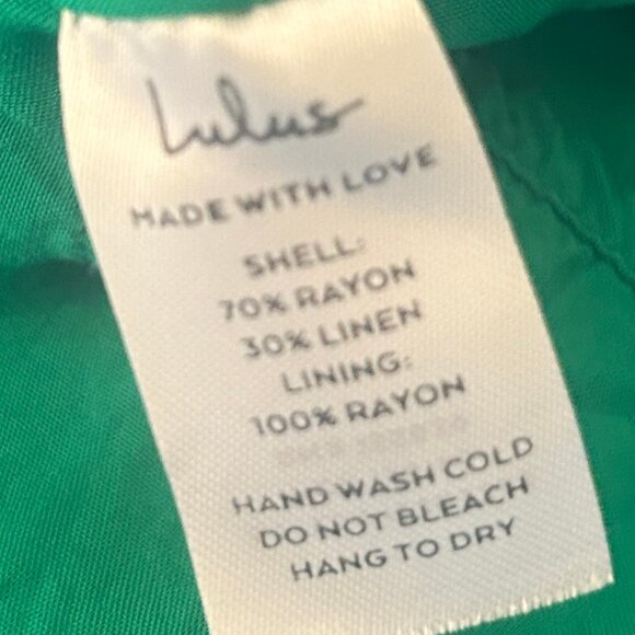 Lulus Warm Weather Wishes Green Strappy Dress w/ Pockets sz M--OUT OF STOCK - Picture 14 of 16